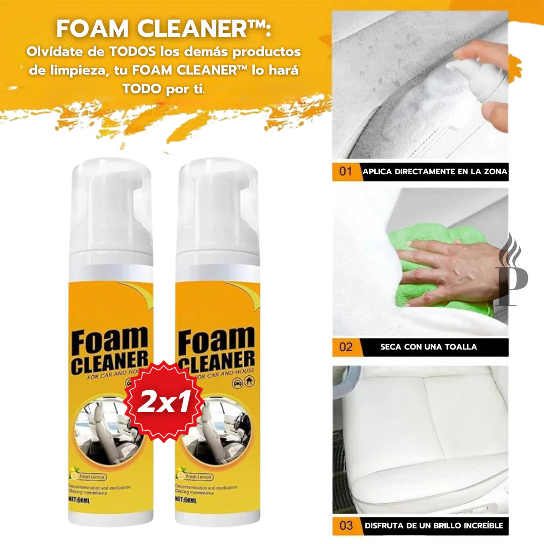Oferta Especial 2x1: Foam Cleaner™ - Espuma Limpiadora Profesional Multiusos