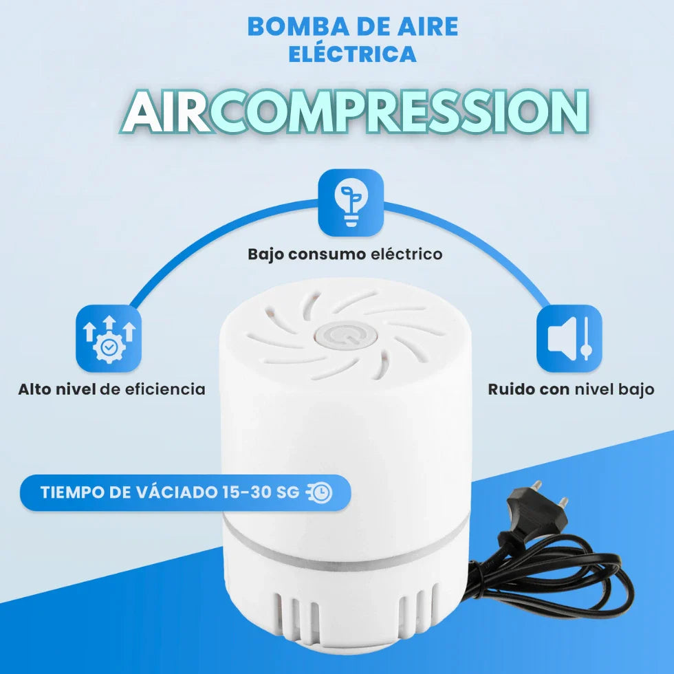 AIRCOMPRESSION | PACK BOLSAS AL VACÍO + BOMBA ELÉCTRICA