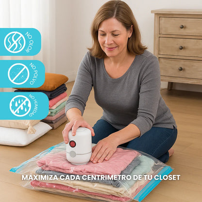 AIRCOMPRESSION | PACK BOLSAS AL VACÍO + BOMBA ELÉCTRICA