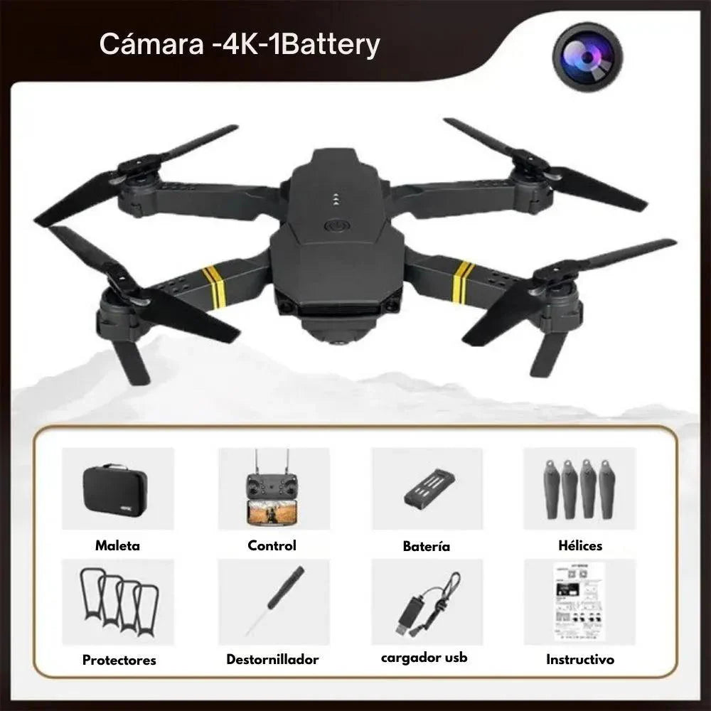 SKY DRONE: DRONE CON 2 CÁMARAS DE VIDEO WIFI HD + REGALO (MORRAL ULTRA EXCLUSIVO)